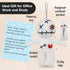 WenmthG Funny Positive Crochet - White Voodoo Doll - Emotional Support Animals Gifts, Funny Handmade Crochet Doll