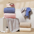 ysowyne 10 Set PCS Rainbow Coral Fleece Towels - Super Absorbent,Extra Large Size, Cost-Effective(Milk White, Deep