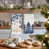 12x24 Inch Set 4 Artoid Mode Blue Xmas Tree Pinecone Christmas Bar Kitchen Towels, Quick Dry Microfiber Cloth Dish