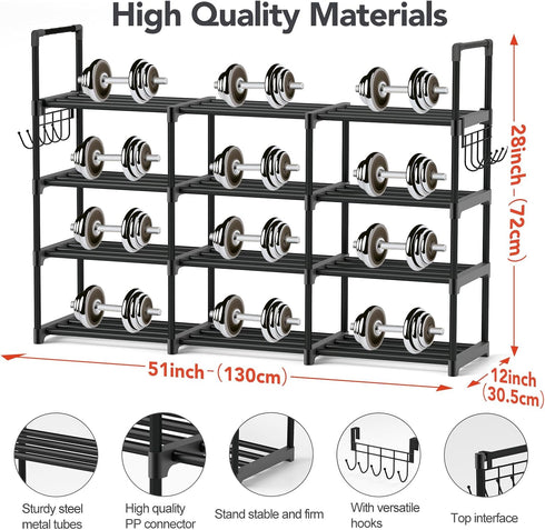 4 Closet 20-26 Tier Shoe Rack, Shoe Organiser, Metal Shoe Rack, Shoe Rack, Entryway Shoe Rack, Holds Pairs of Shoes