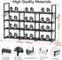 4 Closet 20-26 Tier Shoe Rack, Shoe Organiser, Metal Shoe Rack, Shoe Rack, Entryway Shoe Rack, Holds Pairs of Shoes