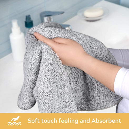 16Inch 31Inch 3Pack SINLAND Microfiber Hand Towels for Bathroom Super Soft Washcloth for Home Spa Sports Face Towels
