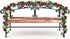 Syhood Artificial Rose Garlands - 14.4 ft Wine Red Flower Vine for Wedding Arch and Home Garden Decorations