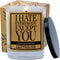 Cedar Crate Market Funny Candle - I Hate Everybody Except You, Soy Candle Gift, Bamboo Cypress Musk for Best Friend,