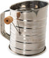 Nordic Ware 3-Cup Stainless Steel Flour Sifter, Rotary Design Baking Accessory for Sifting Dry Ingredients & Powdered