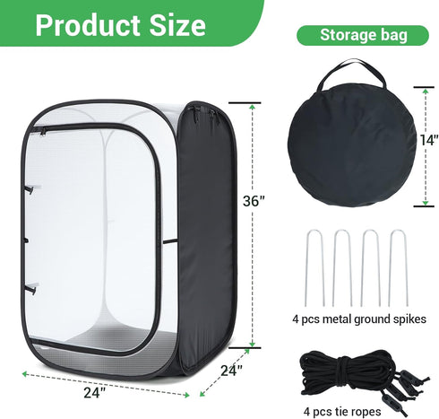 Ohuhu Mesh Plant Cover, Pop Up Garden Plant Protector Strawberry Cover Wind Protection for Plants Outdoor - Plants