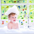 20 Pieces Sea Animals Gel Clings Decals for Toddlers, Kids, Adults - Removable Ocean Window Stickers for Home,