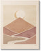 Stupell Industries Boho Desert Crescent Moon Vintage Mountain River Landscape Canvas Wall Art, 30 x 40, Yellow