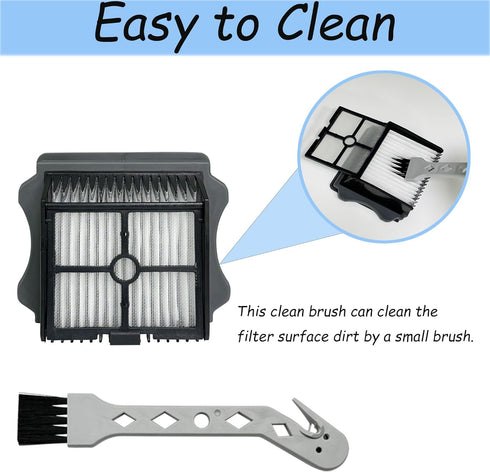 CleanCrafter S5 2 2 1 Brush Rollers and Filters Replacement Compatible with Tineco FLOOR ONE Steam Cleaner Wet Dry