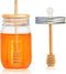 GIVAMEIHF 16oz Glass Honey Jar with Dippers Stick Set,Honey Pot with Dipper