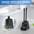 Toilet Plunger and Brush Set | Heavy Duty Toilet Plunger with Ventilated Holder, 2-in-1 Toilet Brush and Plunger Combo