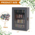 CLVTREBETO 100pcs Anxiety Mini Bookshelf Ornament | Shake Away Your Anxiety Rustic Book Library with Miniature Books |