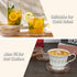 OGANAZI Set 5- Modern Clear Coaster of Glass Coasters for Drinks Crystal Coasters Round Cup Coasters Coffee Table Decor