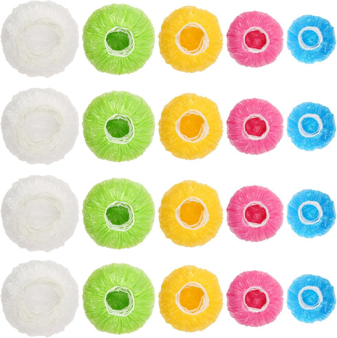 130Pcs Reusable Elastic Food Bowl Storage Covers, Sublaga Bowl Covers in 5 Sizes and Colors, BPA Free