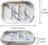 Jusmioke Natural Marble Soap Dish for Bathroom Shower SinkStone Soap Holder with Drying