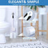 Tioncy 6 Pack Toilet Brush with Holder - Toilet Bowl Brush and Caddy Set, Stiff Bristles for Bathroom Cleaning,