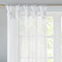 Madison Park Ceres DIY Twisted Tab Sheer Curtain - Pair Panels, Lightweight Window Treatment, 50 in x 95 in, White