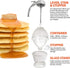 Squeeze Honey Dispenser, Plastic No Drip Maple Syrup Container, Juice Jar Bee Drip Dispenser, Honey Pot with Stand,