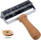 Rolling Pin Pizza Roller, Non-Stick Marble T-Type for Baking Cake, Tortilla, Fudge, Pizza, Cookies (Type 1 Black)