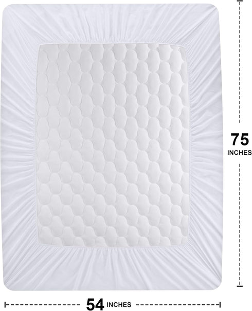 Utopia Bedding Quilted Fitted Waterproof Full Mattress Protector, Stretches up to 16 Inches Deep, Mattress Cover