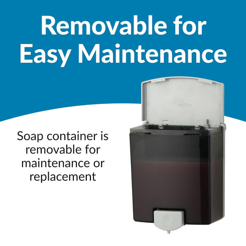 Bobrick B-40 Manual Wall-Mounted Soap Dispenser - 40 fl oz Capacity, ADA Compliant