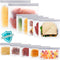 SPLF 12 Pack Dishwasher Safe Reusable Storage Bags, Extra Thick Freezer Bags, Leakproof Silicone and Plastic Free
