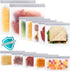 SPLF 12 Pack Dishwasher Safe Reusable Storage Bags, Extra Thick Freezer Bags, Leakproof Silicone and Plastic Free