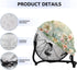 Hummingbird Hibiscus Print 24" Fan Cover, Industrial Fan Protection Cover for Wall Mount, Outdoor Waterproof