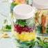 AOZITA 10 Pack REGULAR Mouth Mason Jar Lids, White Plastic Storage Caps for Ball & Kerr Mason/Canning Jars