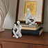 Set 2 Bookshelf Decor Pulp Reading Thinker Sculpture, Abstract Art Statue Ornaments, of Modern Aesthetic Figurine Home