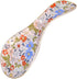 Ceramic Spoon Rest for Stove Top Large Spoon Holder Farmhouse Spoon Rest for Kitchen Counter Floral Coffee Spoon Rest Flowers Print Cooking Utensil Tools Rest Modern Farmhouse Kitchen Decor