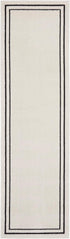 2' 6' (6' Nourison Home Nourison Essentials Ivory/Black x Area Rug - Easy Clean, Non Shedding, Bed Room, Living Room