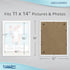 Icona Bay 11x14 White Picture Frame, Sturdy Wood Composite, Sleek Design, Wall Mount Only, Exclusives Collection