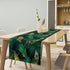 13x36 inches Peacock Table Runner Green Feathers Pattern Table Runner Table Cloth Decoration Dresser Garden Farmhouse