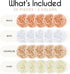 EPIQUEONE 20 Pieces Tissue Paper Pom Poms in Blush Pink, Dusty Rose, Mauve, Cream - Party Decorations (White, Ivory,