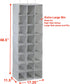 Simple Houseware 24 Section Hanging Closet Organizers, Gray Shoe Shelves