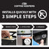 Everything Keeper - Organizer for Home, Kitchen, Bathroom, RV, Small Spaces - Compact Metal Basket - Easy Install -