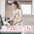 Cute Apron with 2 Pockets for Women - Adjustable Cotton Cooking Baking Apron, Use as Kitchen, Chef, or Garden Apron