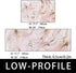 ZKLZI 2 Set Set 17.729.1Inch 17.758.2Inch Kitchen Rugs Kitchen Mats for Floor Pieces Liquid Marble Painting Gold Pink