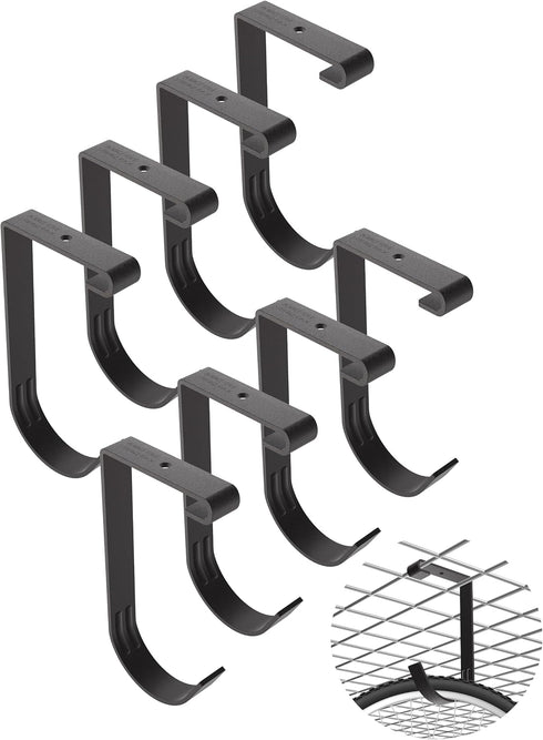 Bike Hooks for Garage Ceiling Mount Rack – Heavy Duty 4X8 Overhead Storage Rack for Ceiling Hanging Bicycles