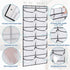 YOCOMEY 2 Packs 24 Closet Over the Door Shoe Organizer, Extra Large Mesh Pockets Hanging Shoe Boots Rack Holder