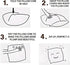 TAOSON Set of 2 100% Cotton Solid Canvas Decorative Throw Pillow Cover - Cushion Covers for Sofa Couch Bed Chair Only