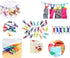 30 Pcs Chip Clips, 2 Inch, 10 Different Random Colors, PVC Coating High Elasticity Strength