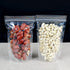PABCK 100 Pack Clear Resealable Stand Up Bags, Heat Seal Zipper Lock Reusable Storage Pouches for Food Storage