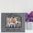 BELLA BUSTA Engraved Leather Picture Frame - Today a GROOM, Tomorrow a HUSBAND, Wedding Gift for Mom and Dad