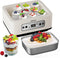 Hofenta 1.7 Quart Yogurt Maker with Stainless Steel Bowl, 9 Glass Jars, Digital