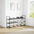 3-Tier 15 Shoe Rack Metal Shoe Rack - Stylish Black Shoe Organizer for Pairs - Easy to Assemble Entryway Storage Shelf