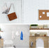 Jetec 6 Pieces Clear Acrylic Hat Hooks, Heavy Duty Wall Mounted Coat and Towel Hook, Self Adhesive Jewelry Organizer