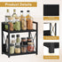 Countertop 2 Counter Giikin Organizer, Tier Coffee Station Organizer for Desktop, Wood Shelf Spice Rack for Kitchen