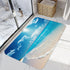 35.5x21.5 inch LYFANS Blue Sky Blue Ocean Thick Anti Fatigue Carpet, Extended Bathroom Bath Mat, Kitchen Non Slip Mat